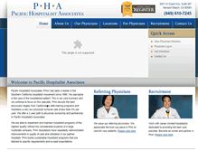 Tablet Screenshot of pacifichospitalists.com